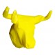 Trofeo 3D Toro amarillo perfil
