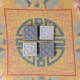 Lot of 4 MINI magnets Flor de Barcelona, Panot, in concrete.
