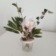 3 Mini straight vases with lid Botonflor flowers holder