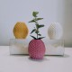 3 Mini floreros, mini macetas piña