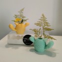 2 Mini floreros cactus