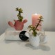 2 Mini floreros cactus