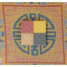 Lote de 4 MINI magnets Flor de Barcelona hormigón