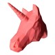 Trofeo Unicornio rosa fluo perfil