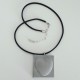 Collar ajustable amb penjoll de cor en resina ceràmica