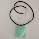 Collar ajustable amb penjoll de cor en resina ceràmica