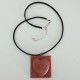 Collar ajustable amb penjoll de cor en resina ceràmica