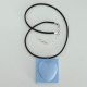 Collar ajustable amb penjoll de cor en resina ceràmica