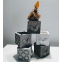 Mini Maceta cúbica Gallo - Panot