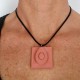 Collar ajustable amb penjoll de alvocat en resina ceràmica