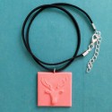 Collar ajustable amb penjoll cérvol, ren