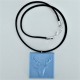 Collar ajustable con colgante ciervo, reno, en resina cerámica