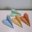 12 aviones de estilo origami personalizables