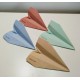 12 aviones de estilo origami personalizables