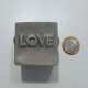 Mini Maceta cúbica "Love - Happy "