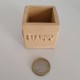 3 Mini "LOVE-HAPPY" cubic pots
