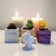 3 Mini "LOVE-HAPPY" cubic pots