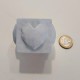 3 Mini heart cubic magnetic pots, mini vases