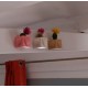 3 Mini heart cubic magnetic pots, mini vases