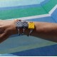 8 Pulseras mano Flor de Barcelona, cierre lateral con mosquetón