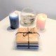 3 posavasos, Baldosa roseta de Bilbao, en resina cerámica