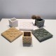 3 coasters,  Bilbao rosette tile, in ceramic resin