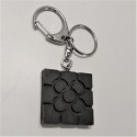 Key chain with Bilbao rosette tile pendant