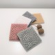 3 coasters Paris cobblestones in ceramic resin