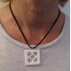 Collar Flor de Barcelona con colgante Panot calado