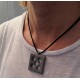 Collar Flor de Barcelona con colgante Panot calado