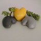 3 paperweights heart, pebble heart, stone heart