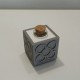 4 mini cubic soliflor vases, tile  rose of Barcelona