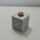 4 Mini gerros cúbics soliflor Panot,. rajola de Barcelona