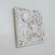 3 Panot coasters, white with sand grains