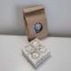 3 posavasos Panot blancos con granos de arena