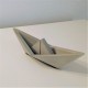 Velero grande de estilo origami personalizable