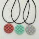 Collar Flor de Bilbao colgante redondo