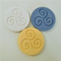 3 posavasos redondos con trisquel