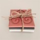 3 posavasos cuadrados con trisquel