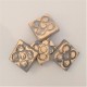 4 Mini imanes Panot con acabado metal dorado