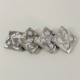 4 Mini imanes Panot con acabado metal plateado