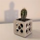 Mini Maceta cúbica calada Panots, con o sin LED