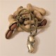 Collar cacahuete, colgante de maní