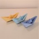 3 Mini Veleros de estilo origami