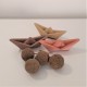 3 Mini Sailboats in origami style