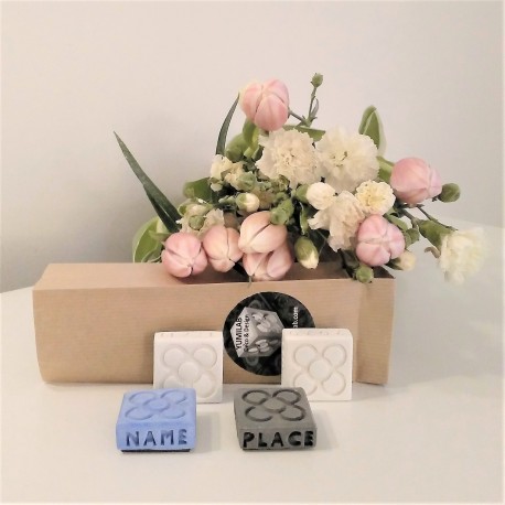 Lote de 100 MINI magnets Flor de Barcelona personalizables