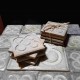 4 Posa gots formigó fosc Flor de Barcelona, Panot