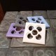4 posavasos calados, Flor de Barcelona, Panot, rachola calada