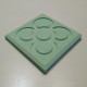 4 posavasos, resina ecológica Flor de Barcelona, Panot