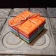 4 coasters, ecological resin, Barcelona flower, Panot